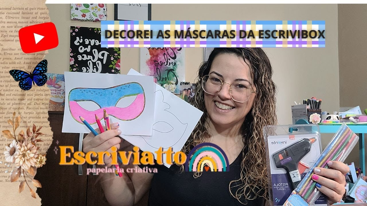 DECOREI AS MINHAS MÁSCARAS DE CARNAVAL da ESCRIVIBOX de CARNAVAL. By Teacher Amanda.