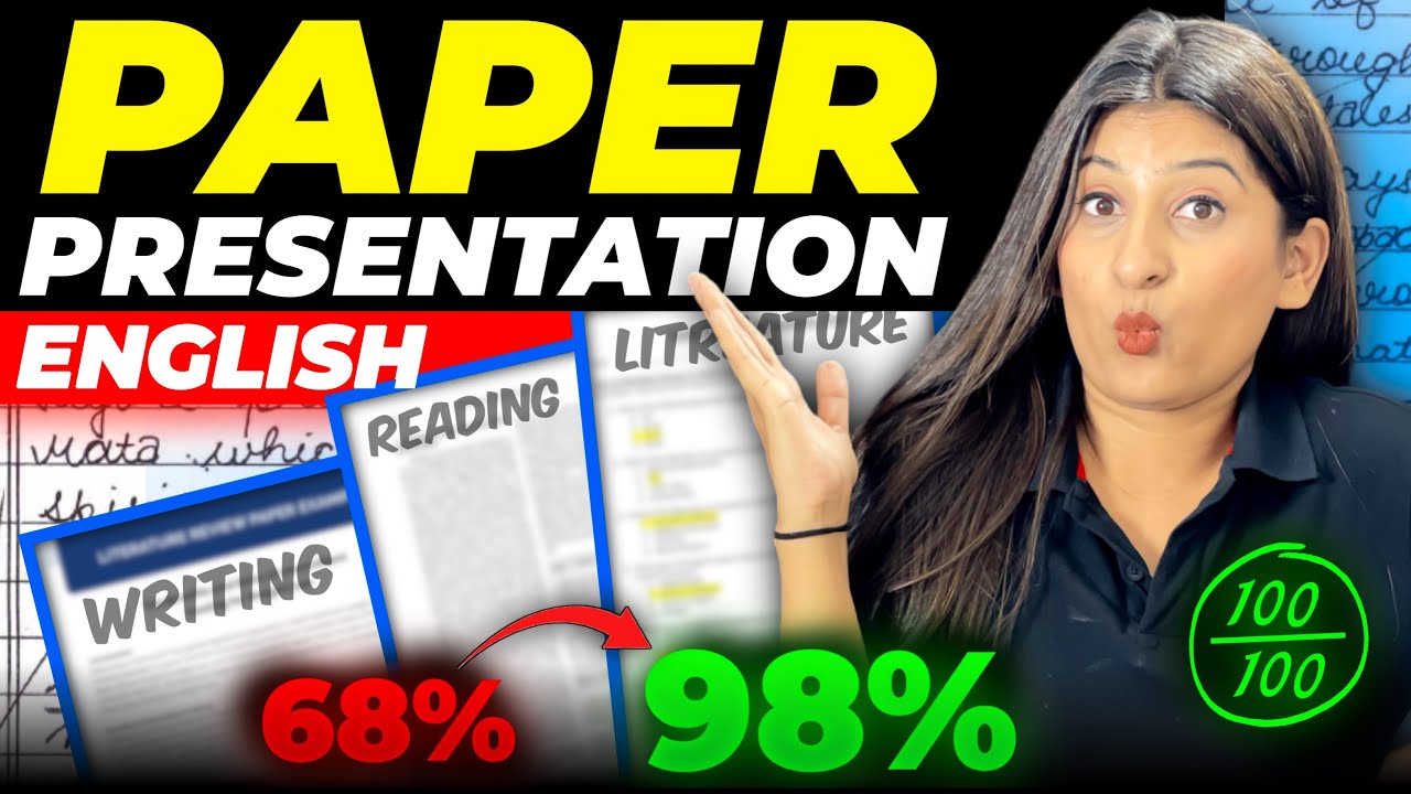 Paper presentation Techniques I use to score 100 in ENGLISH board Exam🔥 Not so common TIPS😎