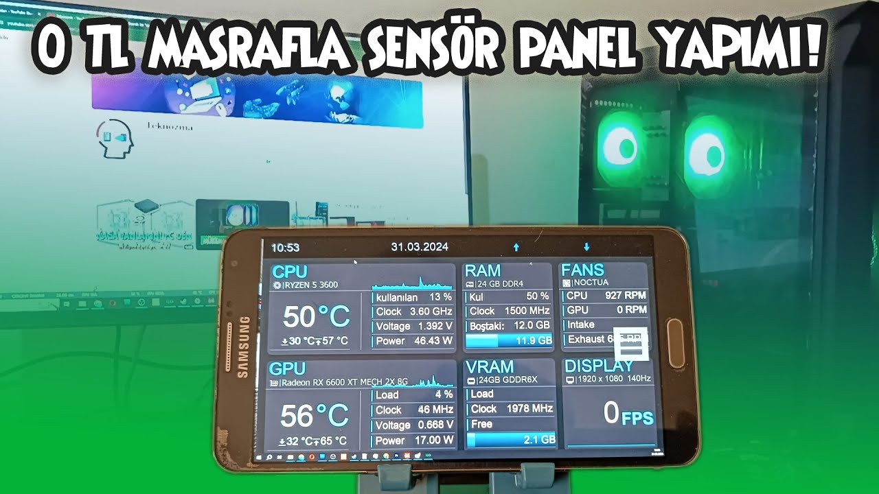 Android Telefonu Sensör Panel Yapma! - Sensör Panel Nedir? - Sensör  Panel Nasıl yapılıır?
