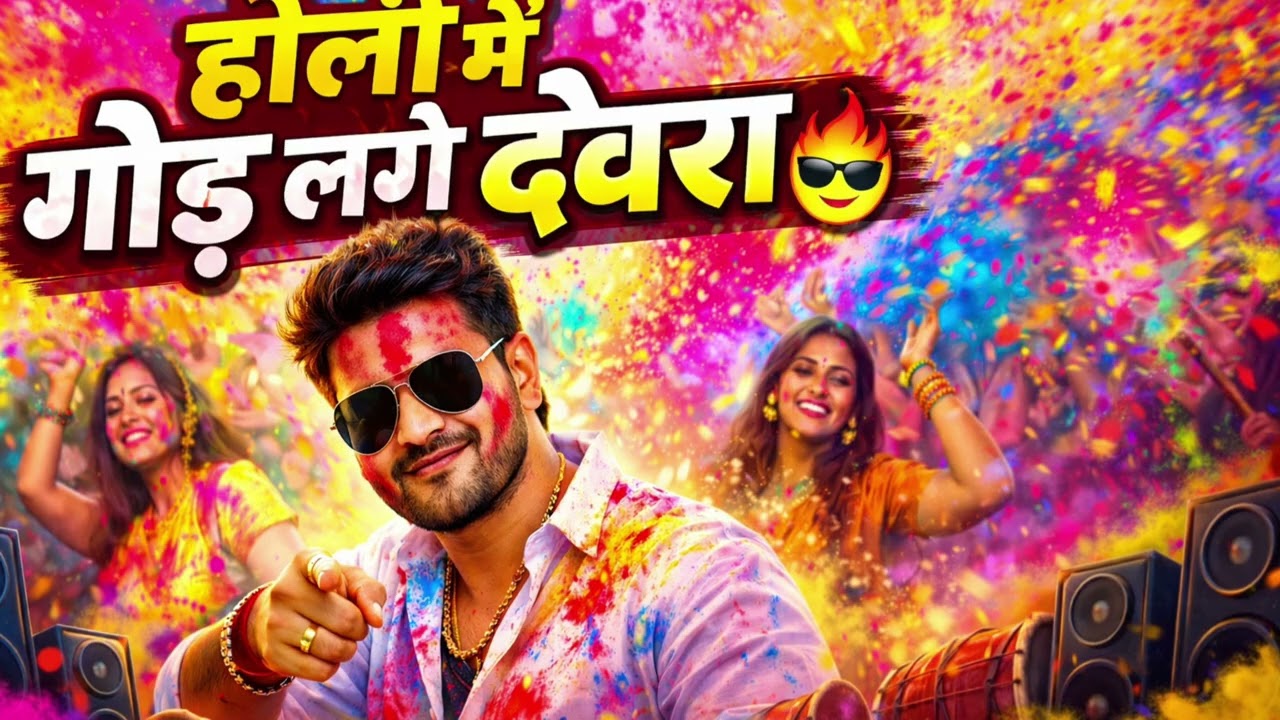 Holi Me God Lage Devra 😎 | New Bhojpuri Holi Song 2026 | Trending Holi Song | DJ Holi