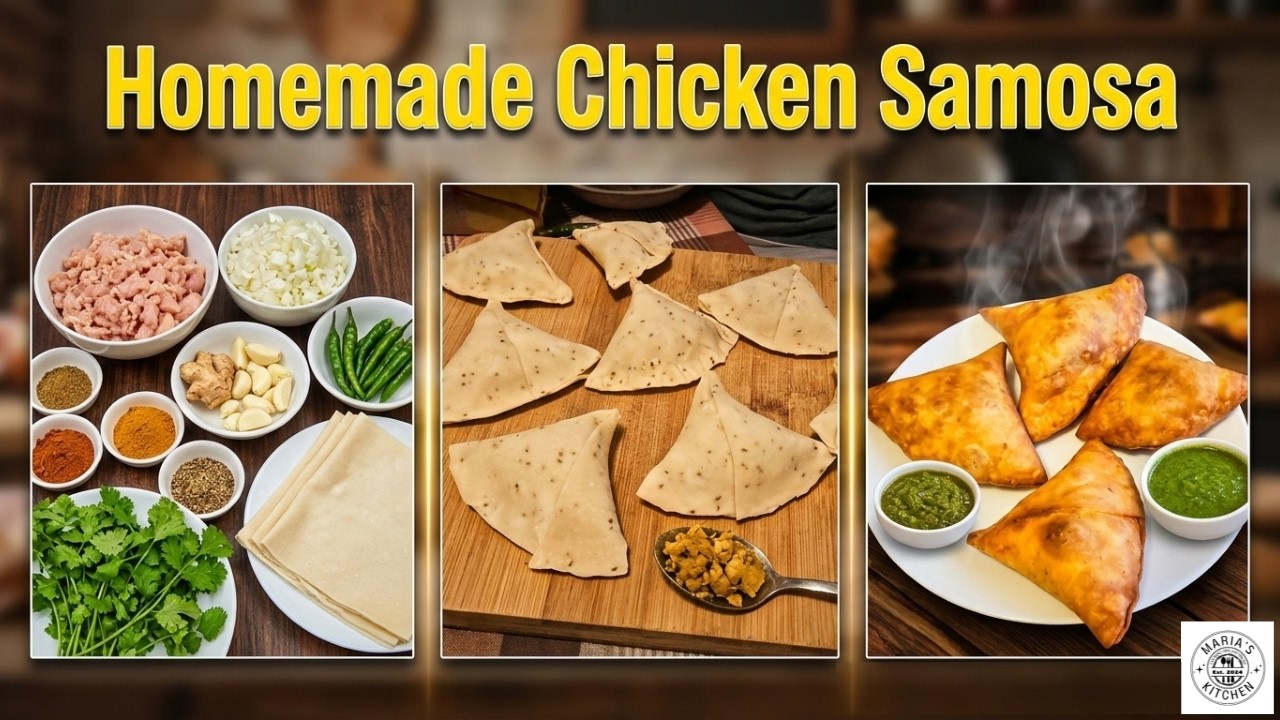 How to Make Crispy & Delicious Chicken Samosa at home | Street Style Chicken Samosa Recipe