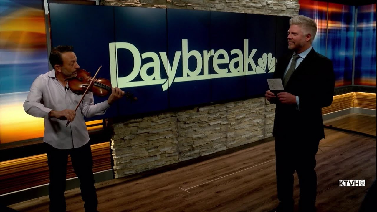 Violinist Richard Amoroso joins in the KTVH studio