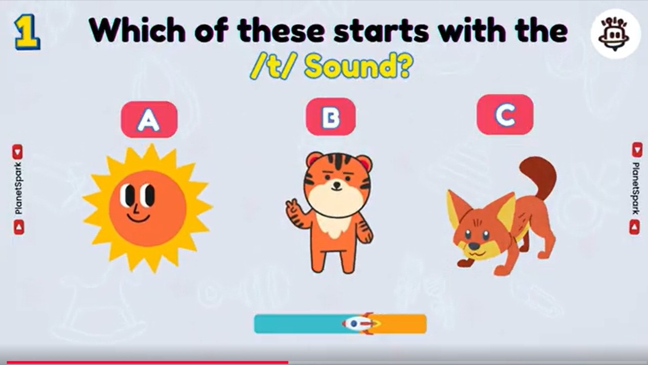 Phonics Sound of Letter T | Learn the /T/ Sound for Kids 🐯✨#planetspark