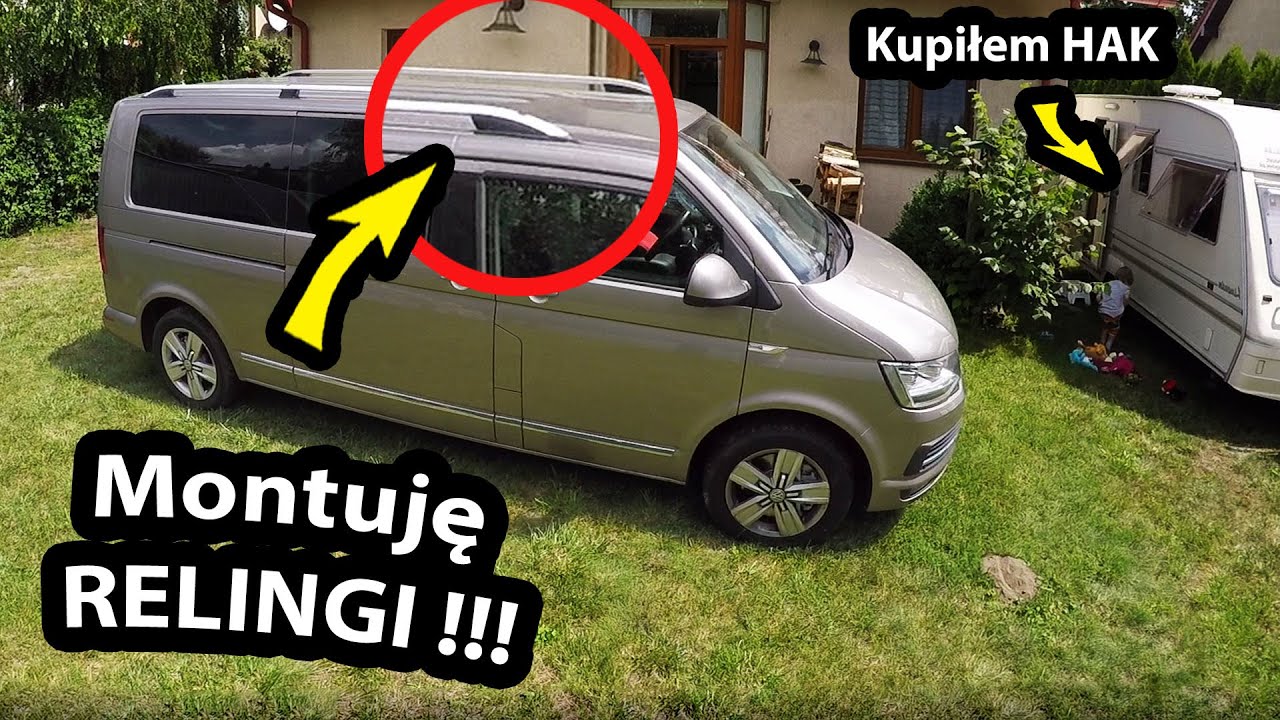 Montuję RELINGI w VW T6 !!! - Odbieram Tablice, Kupiłem HAK i Umawiam Serwis Skrzyni DSG (Vlog #453)