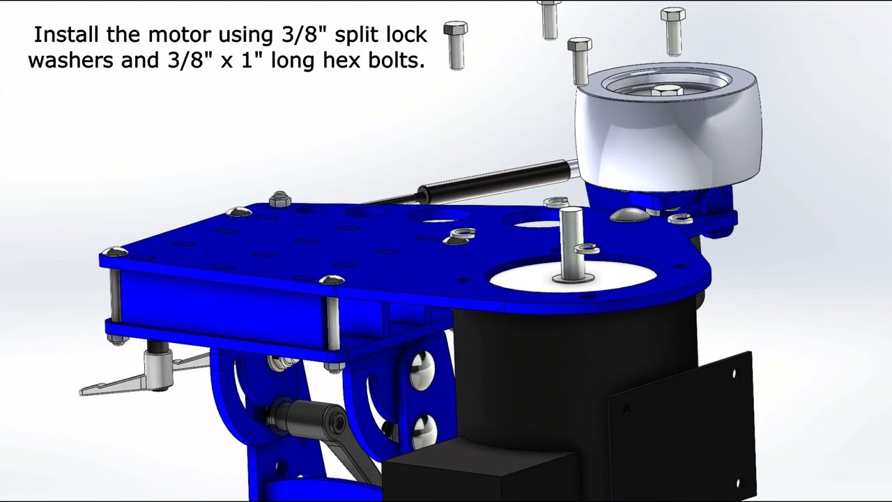 Brodbeck 2x72 Grinder Tilting Chassis Assembly Video