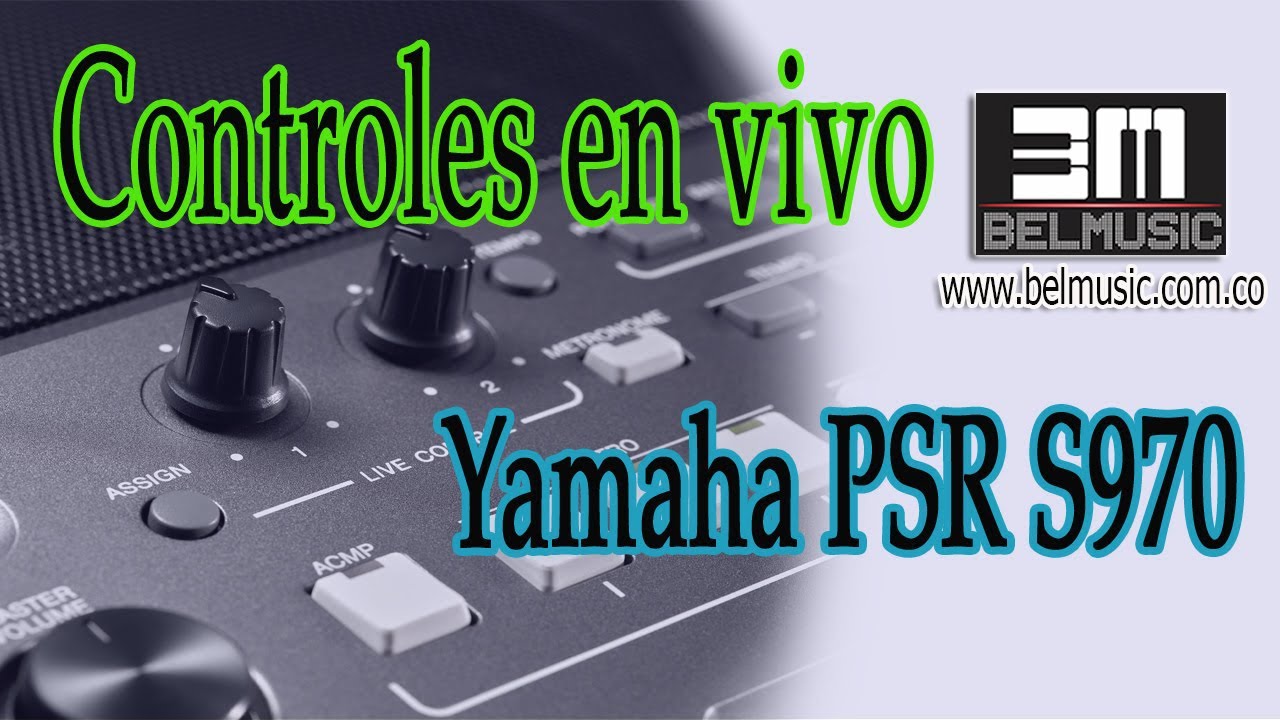 Teclado Yamaha PSR-S970 Perillas de control  en español