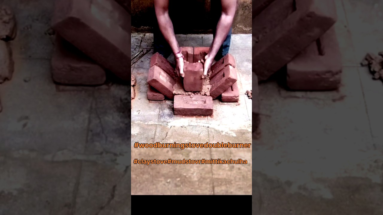 #claystovedoubleburner#woodstove#mudstovecooking#indianchulha#mittikachulha#clayoven#clayart#shorts
