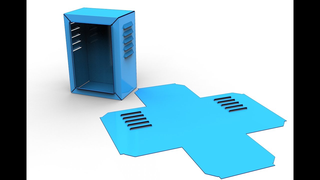 How to make a louvers in SolidWorks