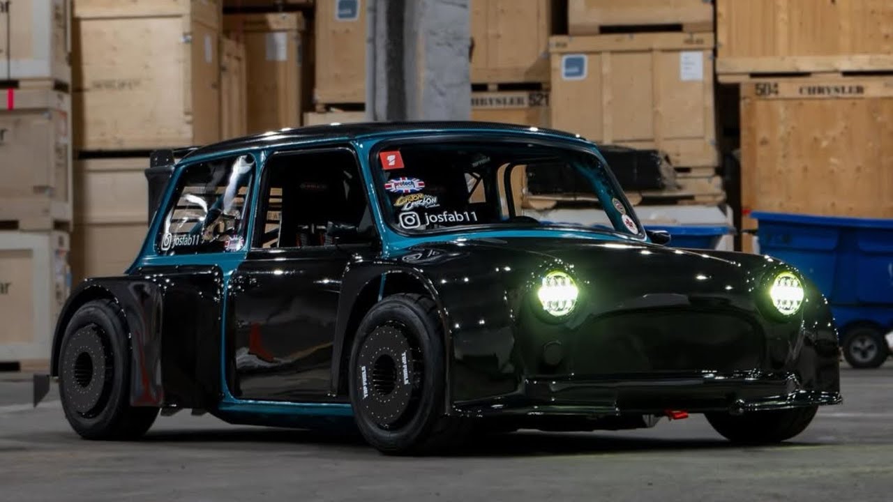 Mini Cooper with a Hayabusa Engine