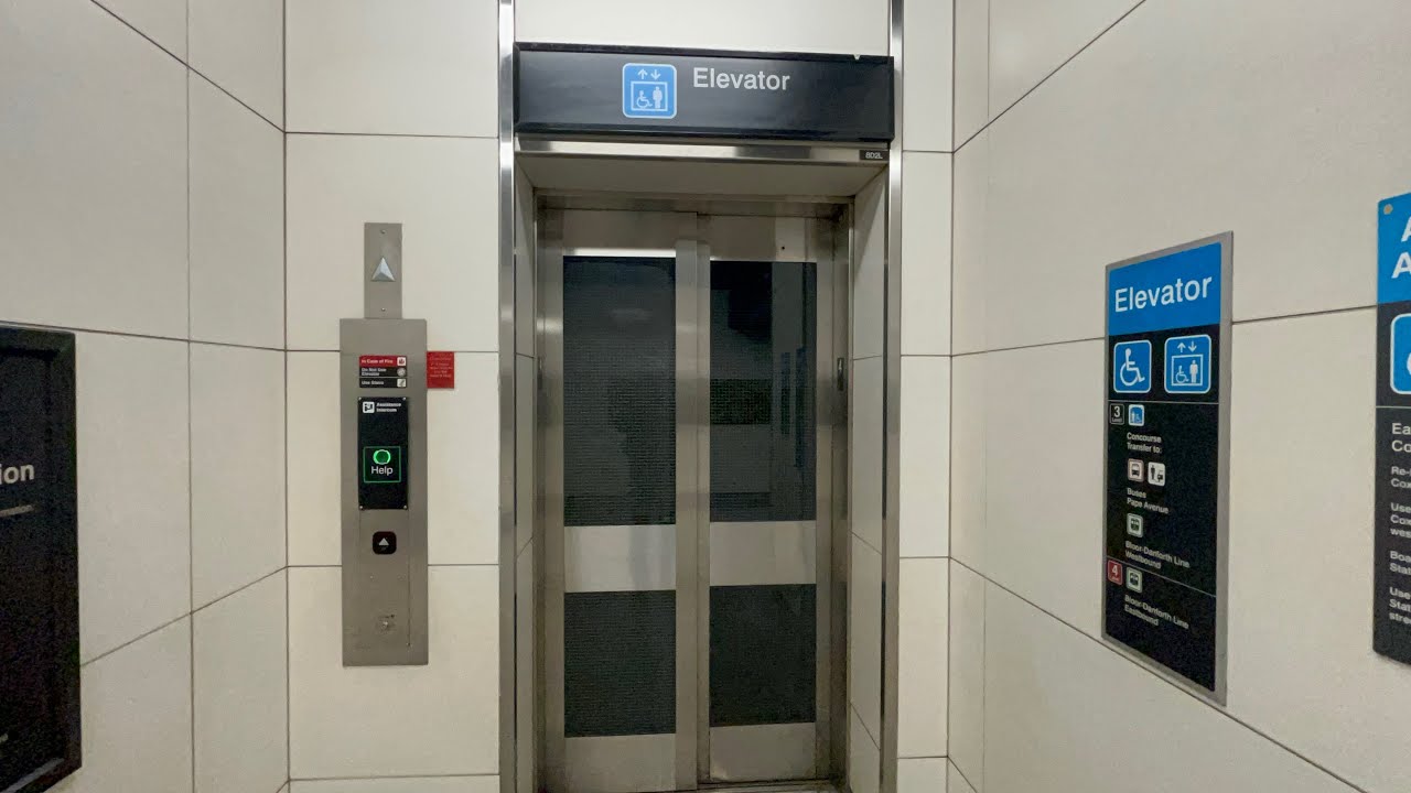 Retake of Both Elevators at Toronto TTC Pape Subway Station - March 2024