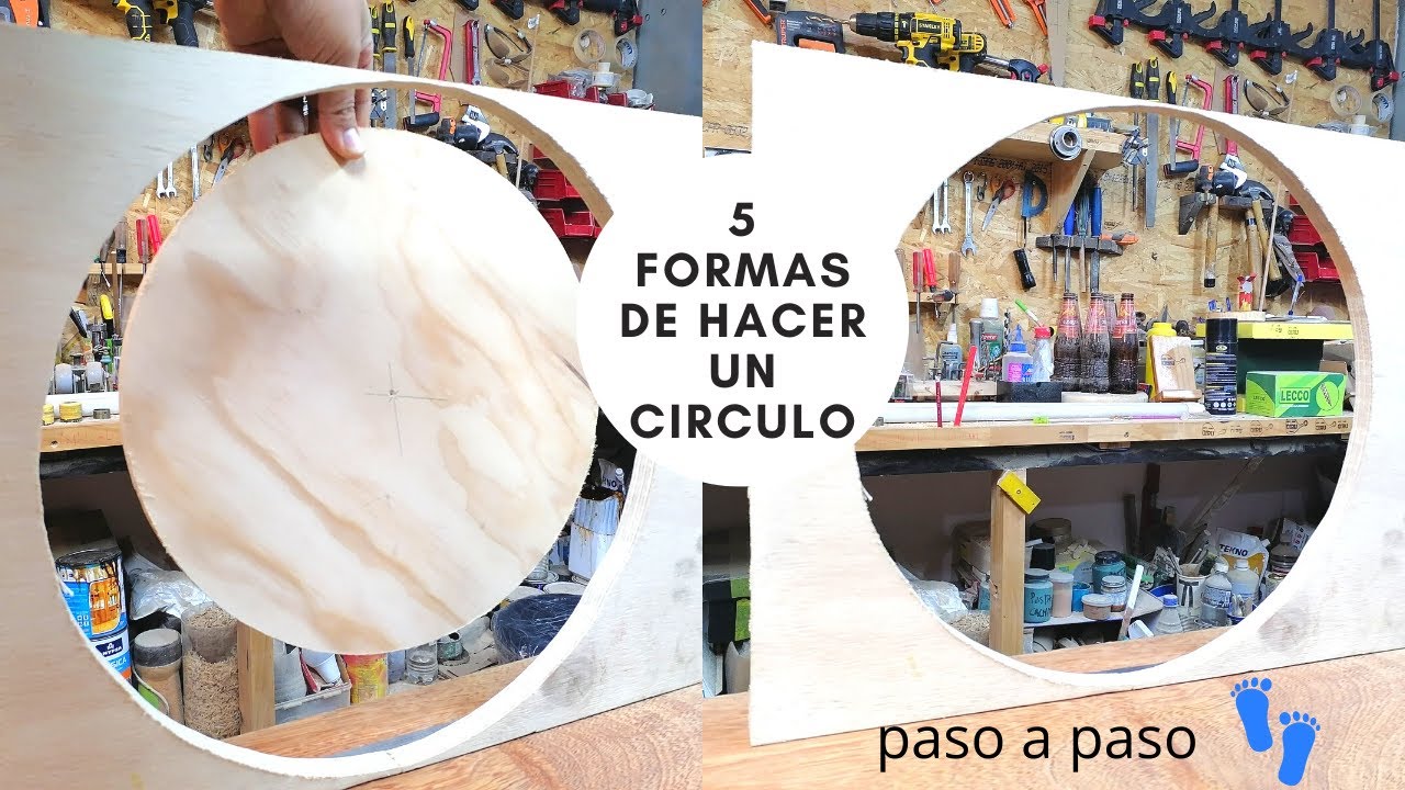 5 FORMAS DE HACER UN CIRCULO DE MADERA // CIRCLE MAKING // DIY // CÓMO HACER CIRCULOS CON QIRU //