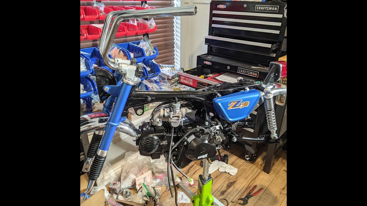 Street Legal 1974 Honda Z50 Mini Trail Monkey Bike - Electric Start 140cc Mod Build - Video 1 of 3