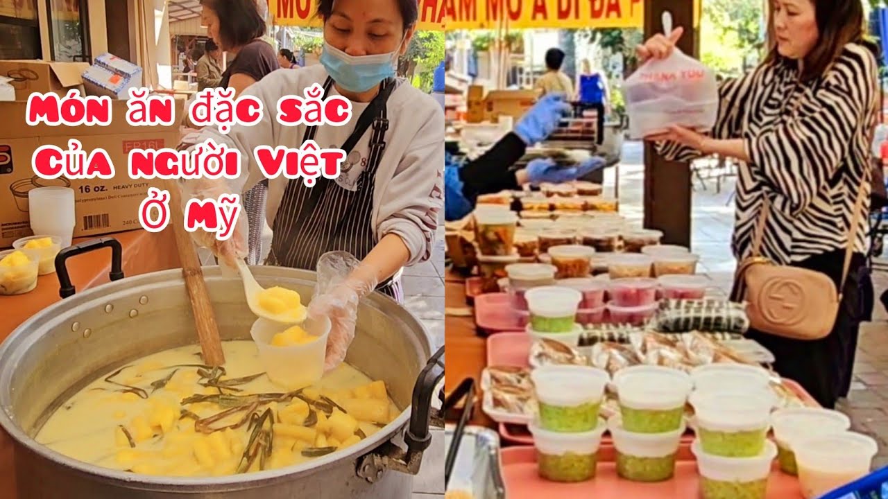 Các món ăn Việt ngon trên đất Mỹ. Thăm vườn bưởi trĩu quả nhà chú Hoài ở Cali