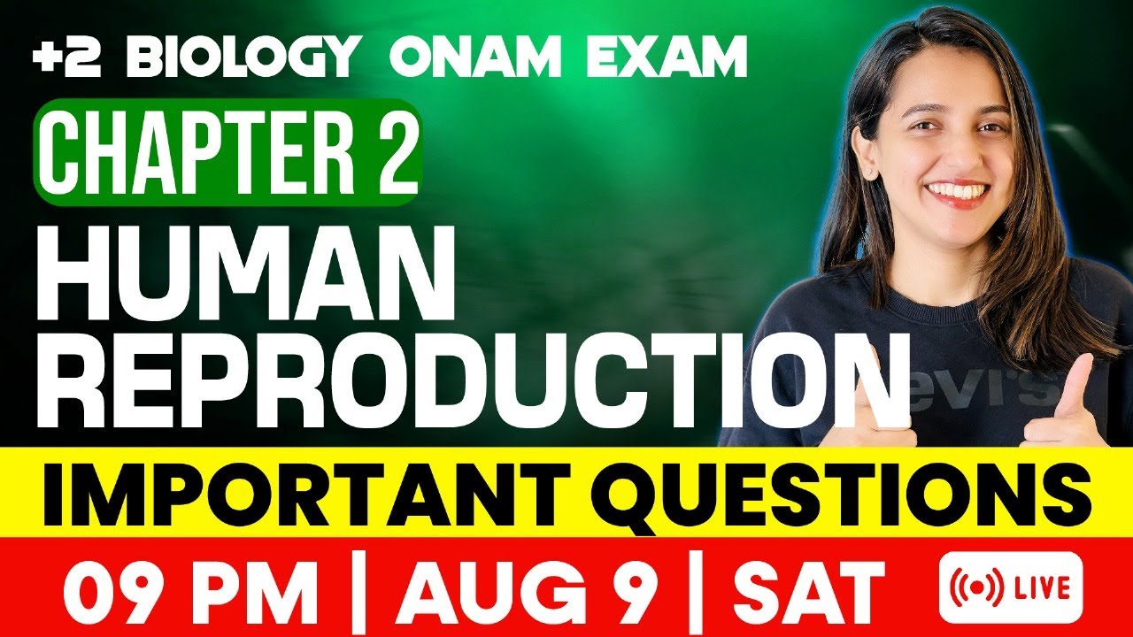 Plus Two Biology Onam Exam | Human Reproduction | Important Questions | Exam Winner