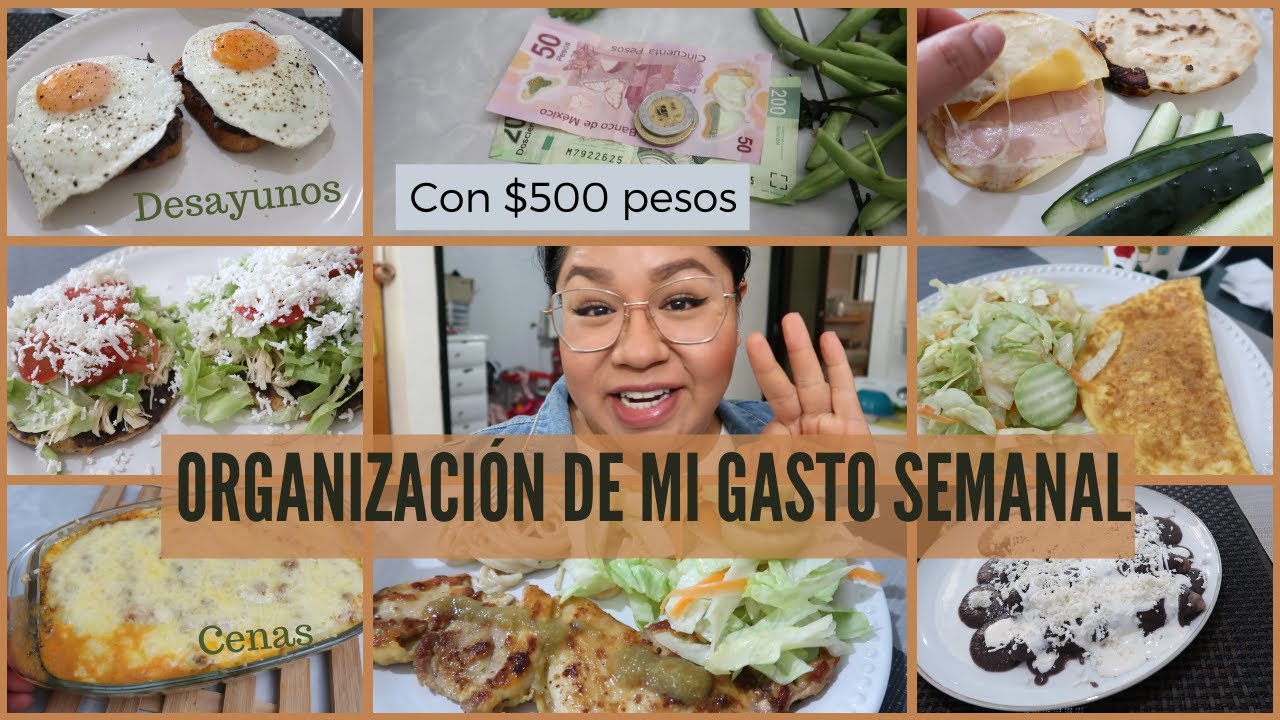 ORGANIZACIÓN DE GASTO SEMANAL #21 CON $500 PESOS |¿LO HABRE LOGRADO? | TODO ESTO COCINÉ | Erika Blop