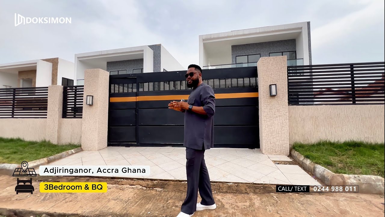 Inside a 3 Bed House with a Spacious Compound + Swimming Pool in Accra for Sale