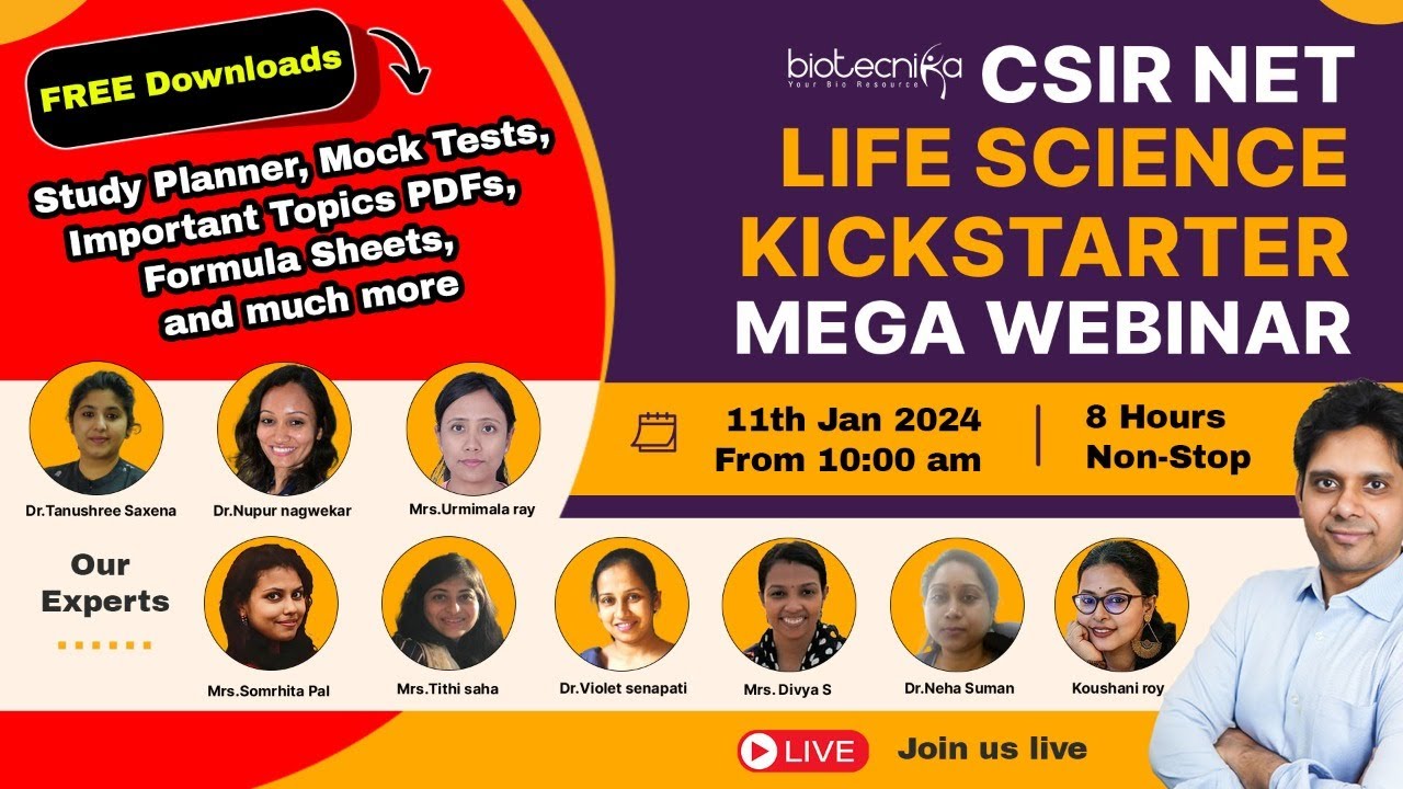 CSIR NET Life Science KICK-STARTER 2024 - UNIT WISE Important Topics | Books | Questions | Tests