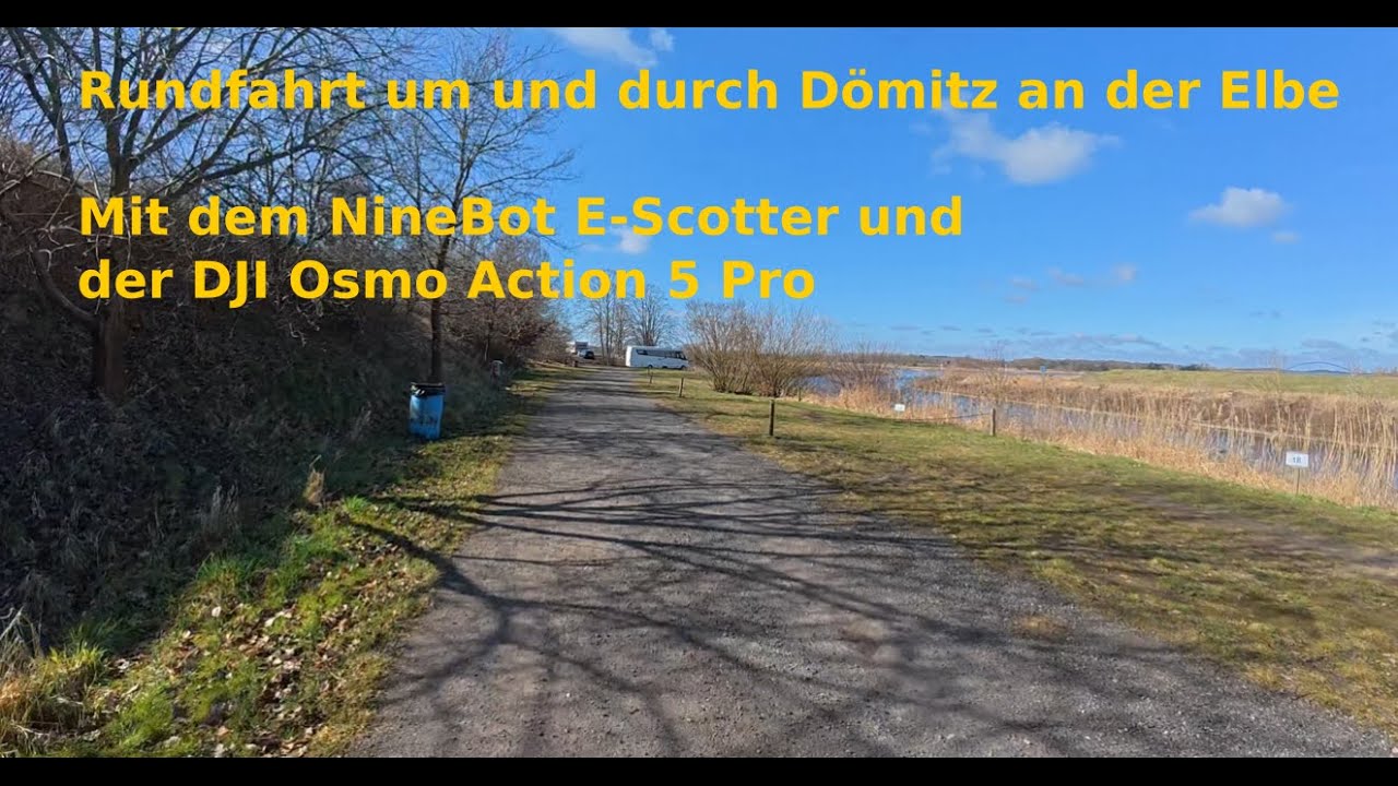 Dömitzer Rundfahrt mit dem E-Scooter.