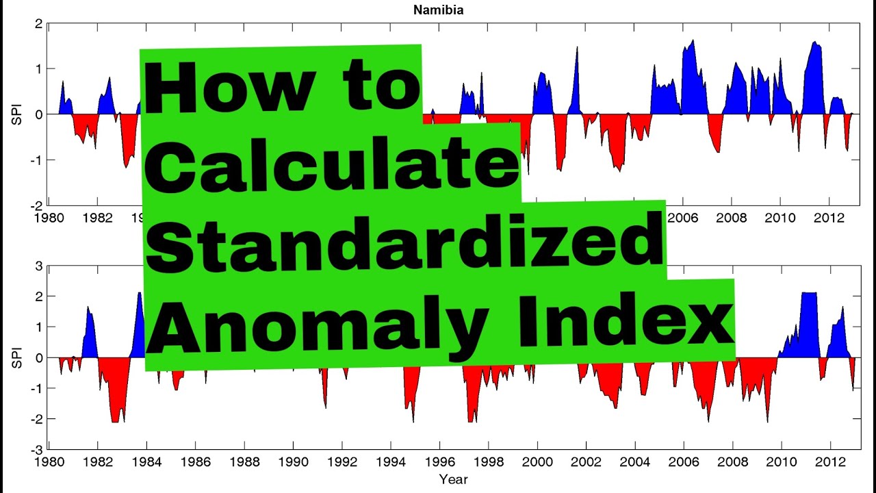 How to Calculate Standardized Anomaly Index (SAI) using Excel | Drought Index