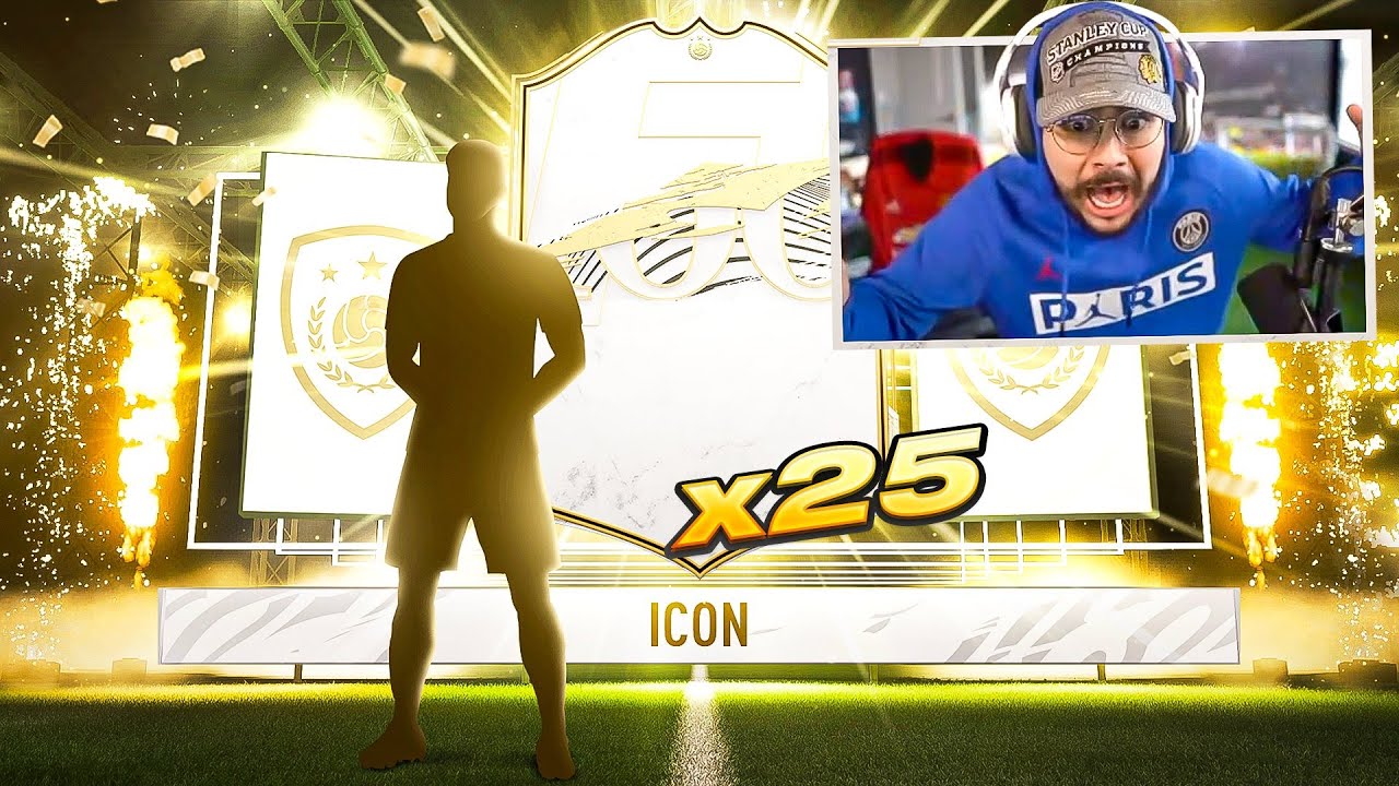 ICON IN A FREE PACK!! 25 ICON PACKS!! FIFA 21