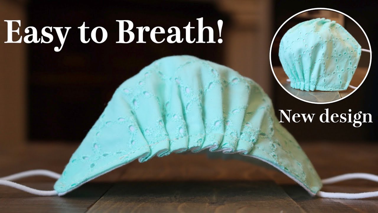 New Design - Breathable Face Mask Tutorial｜It doesn't touch mouth and nose @diytrefa