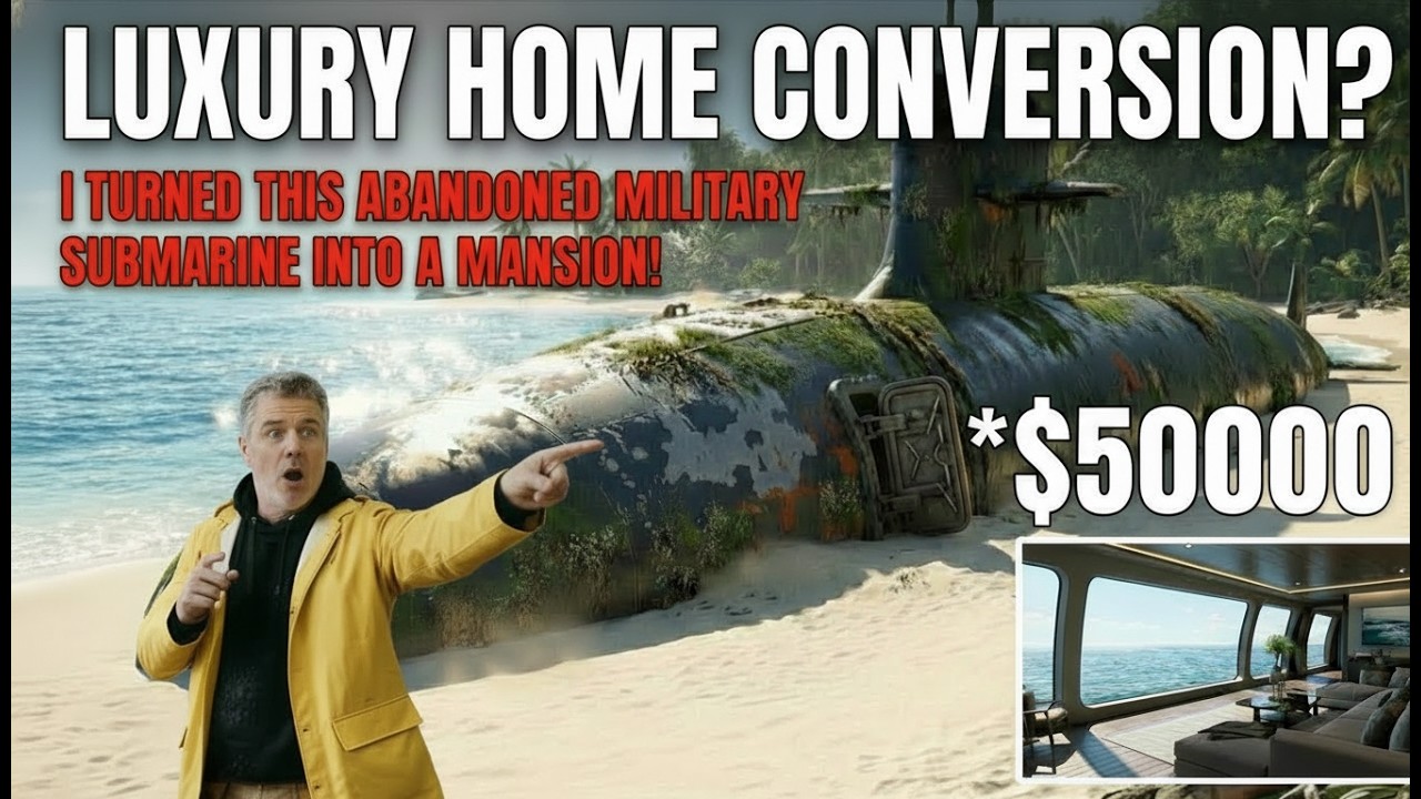 I Converted an Abandoned MILITARY Submarine into a Luxury Home (ASMR)