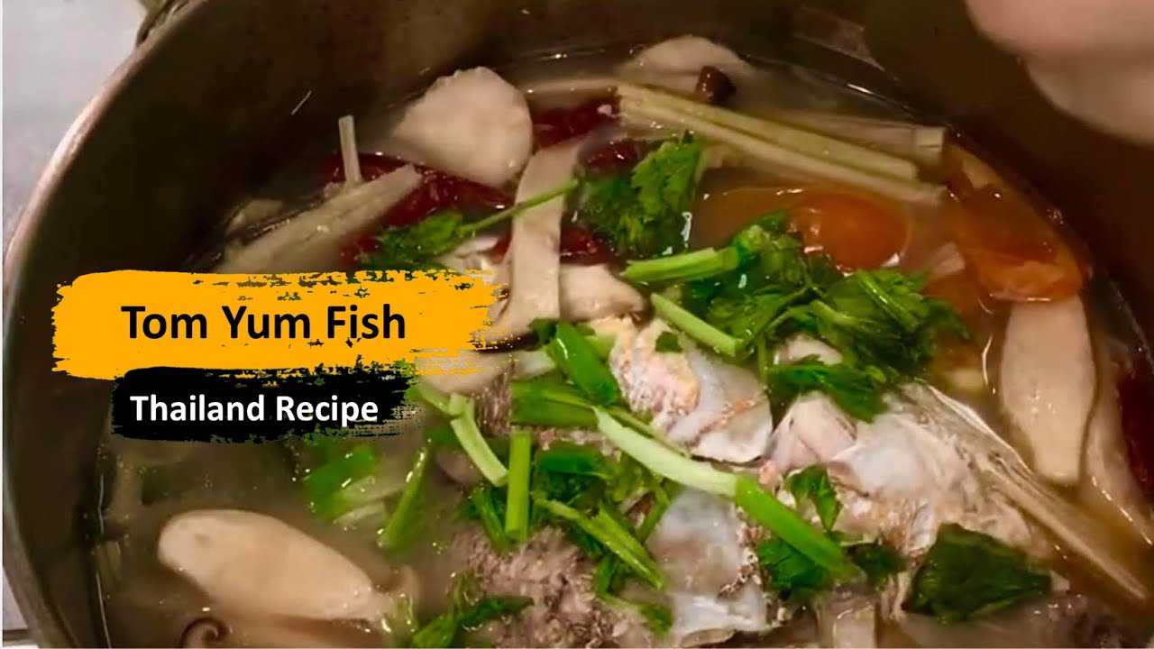 Easy Thai Tom Yum Fish Head Soup | Healthy Home Cook | #tomyum | #fishrecipes | Kitchen Goers