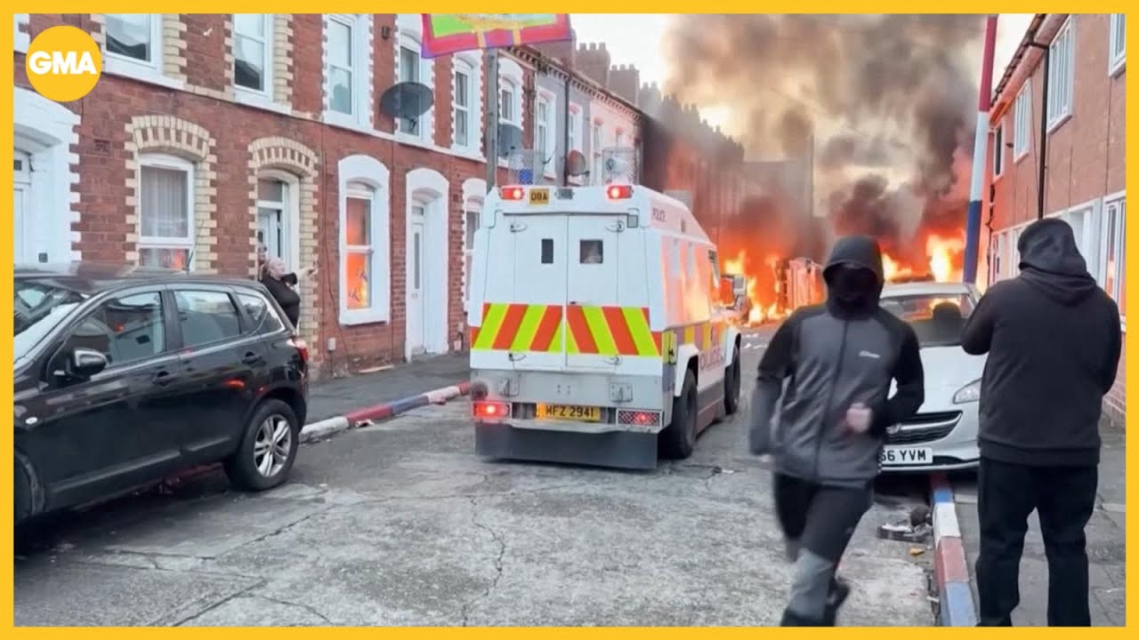 2nd night of violent protest in Northern Ireland