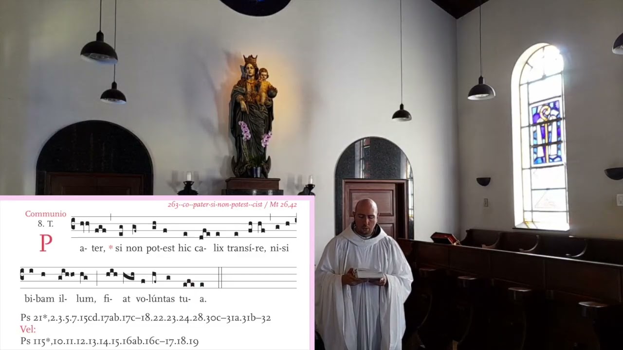 CCP: Quadragesimæ VI Dominica in Palmis de Passione Domini Communio: Pater si non potest hic calix