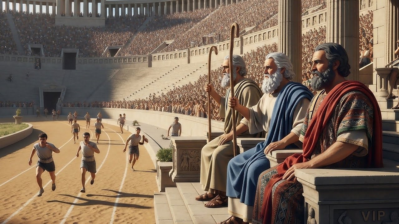 Run the Christian Race. Look who's Watching! Hebrews chapter 12 vs 1 to 3