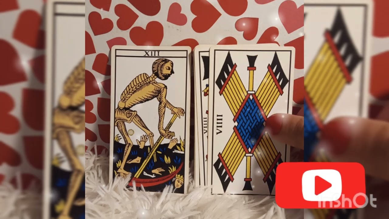 LA MUERTE JUNTO A TODOS LOS ARCANOS MENORES 🔮❤️🤲 #tarot #arcanos #MUERTE #copa #oro #BASTOS #espadas