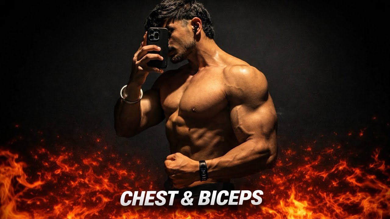 Day 1 | Chest, Biceps & Abs Workout | 5 Day Split | Part-1