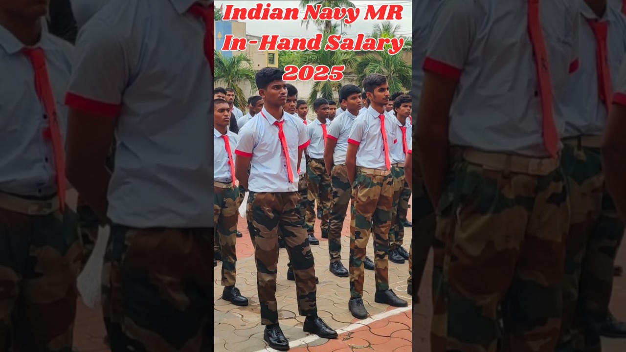 INDIAN NAVY MR IN-HAND SALARY 2025#navy#mr