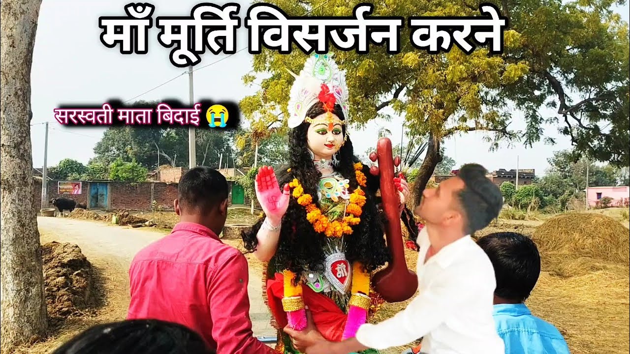 सरस्वती मूर्ति विसर्जन Vlogs #murlimanoharvlogs #visarjan 