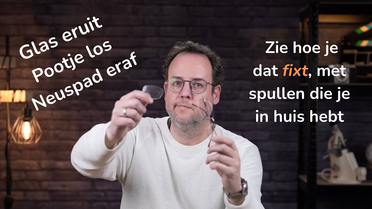 Zelf je bril repareren, met spullen die je in huis hebt