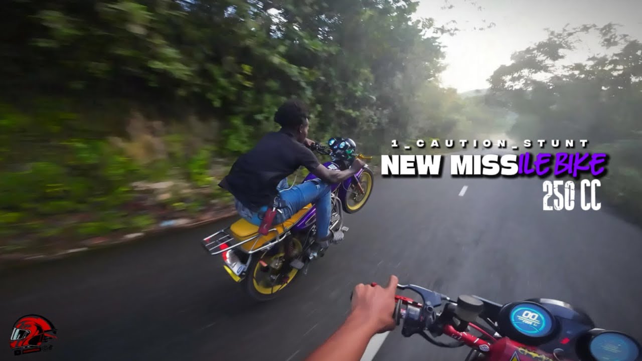 1caution stunt with is New Missile 250cc || Jamican Bike Life 🇯🇲 || Poping Wheelies