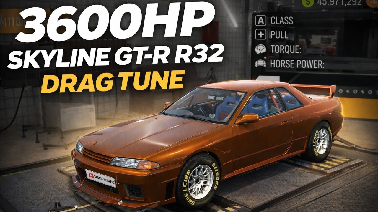 Nissan Skyline GTR R32 мощностью 3600 л.с. для дрэг-рейсинга | Car Parking Multiplayer 2 (CPM2)