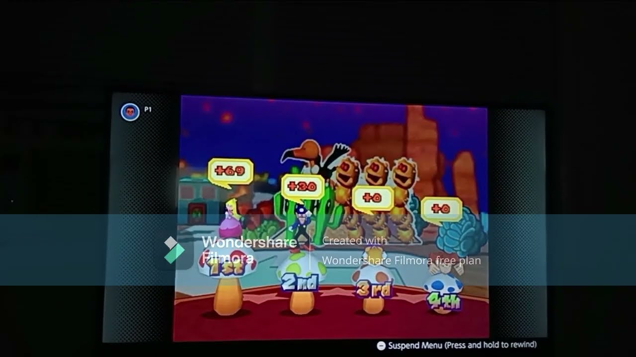 Mario Party 3 (NSO) - Spiny Desert 50 Turns as Princess Peach Part 2 Turns 6-10 [Super Hard]