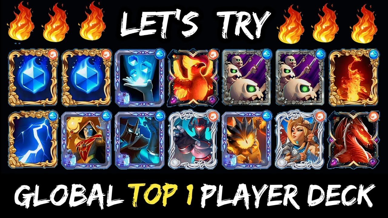 Let's Try 🔥 Global Top 1 🔥 Player Deck! Castle Crush
