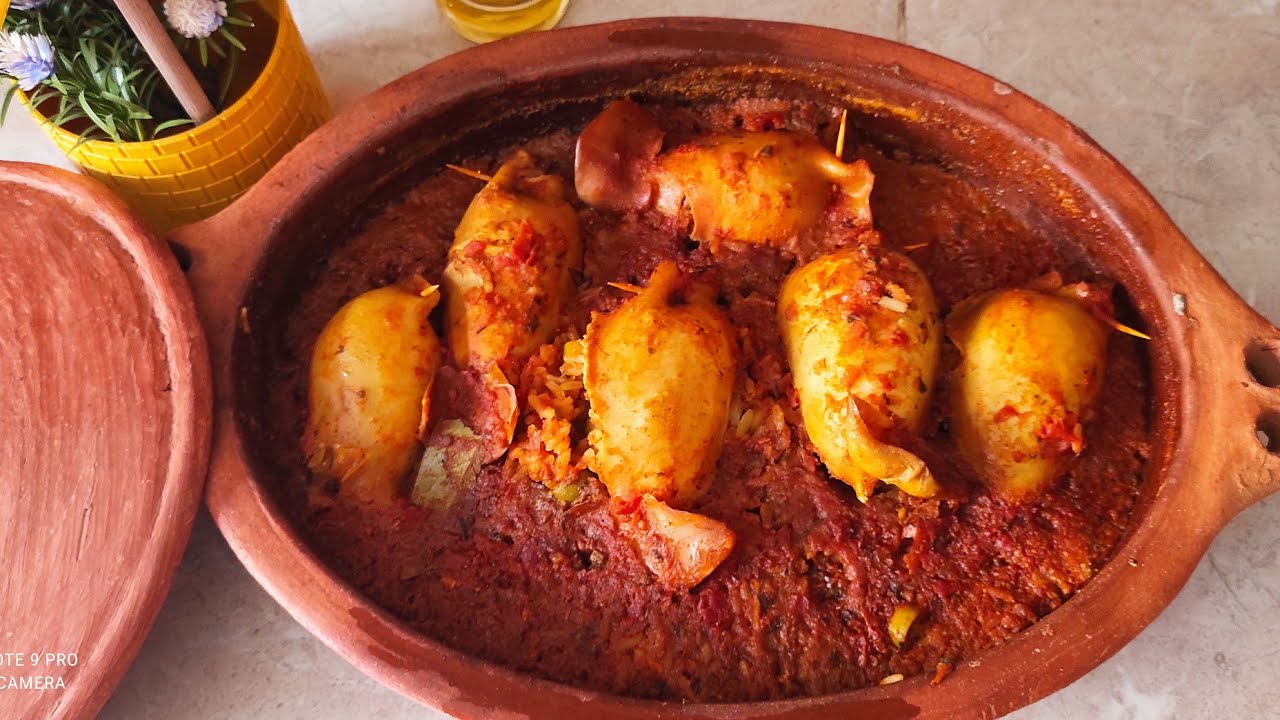 طاجين كلمار خفيف ضريف 👌👌