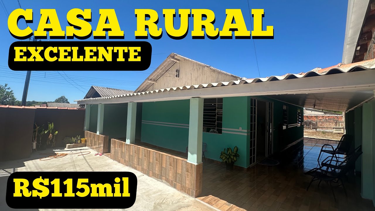 **vendida** CASA RURAL EXCELENTE NOVINHA EM IBAITI-PR R$115mil