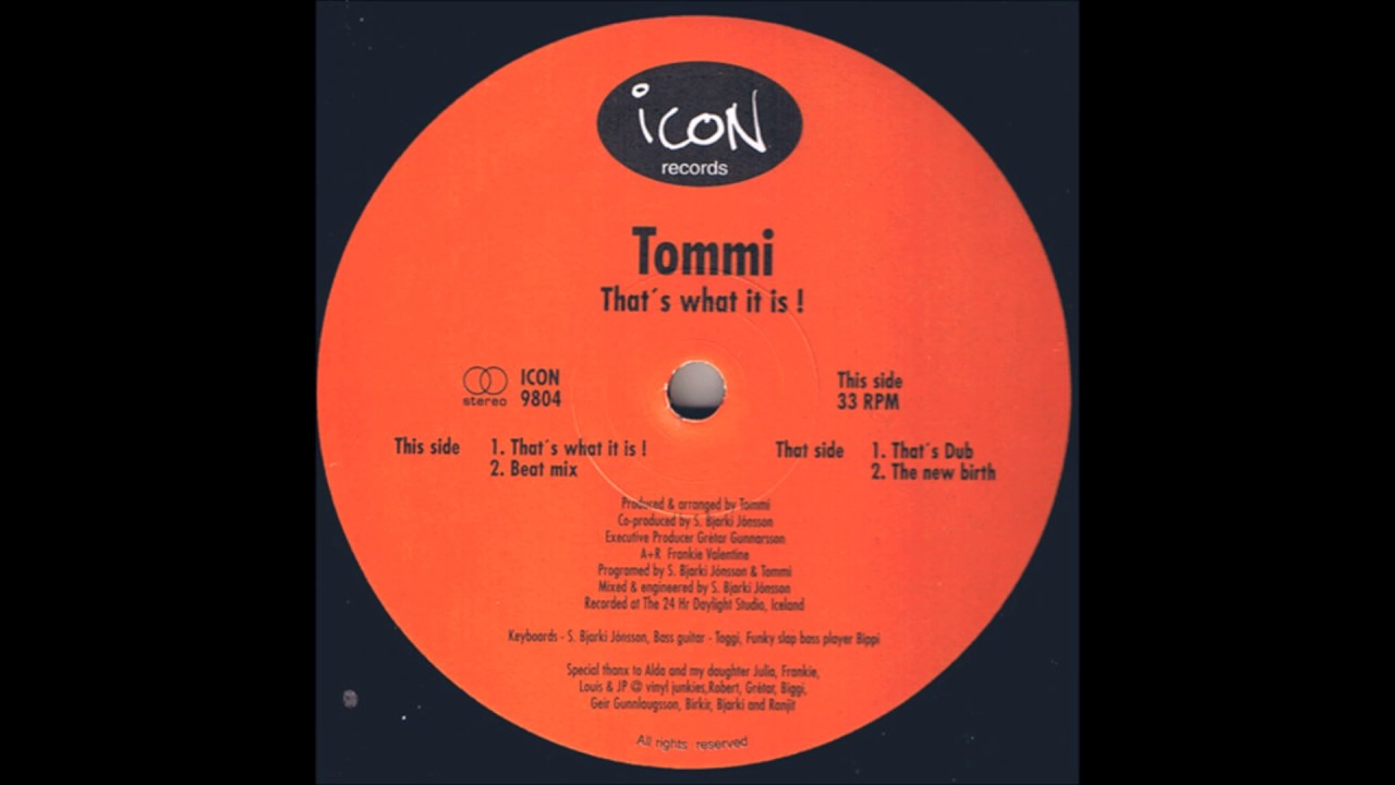 Tommi - That's what it is