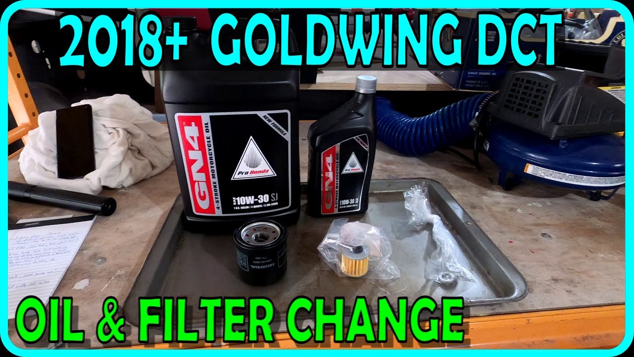 HOW TO do an OIL CHANGE on the 2018+ Goldwing | DCT Filter too!