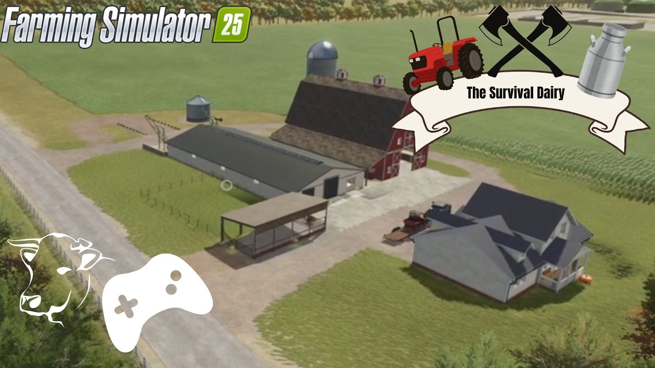 I Built a Dairy Farm!?  (Fs25)