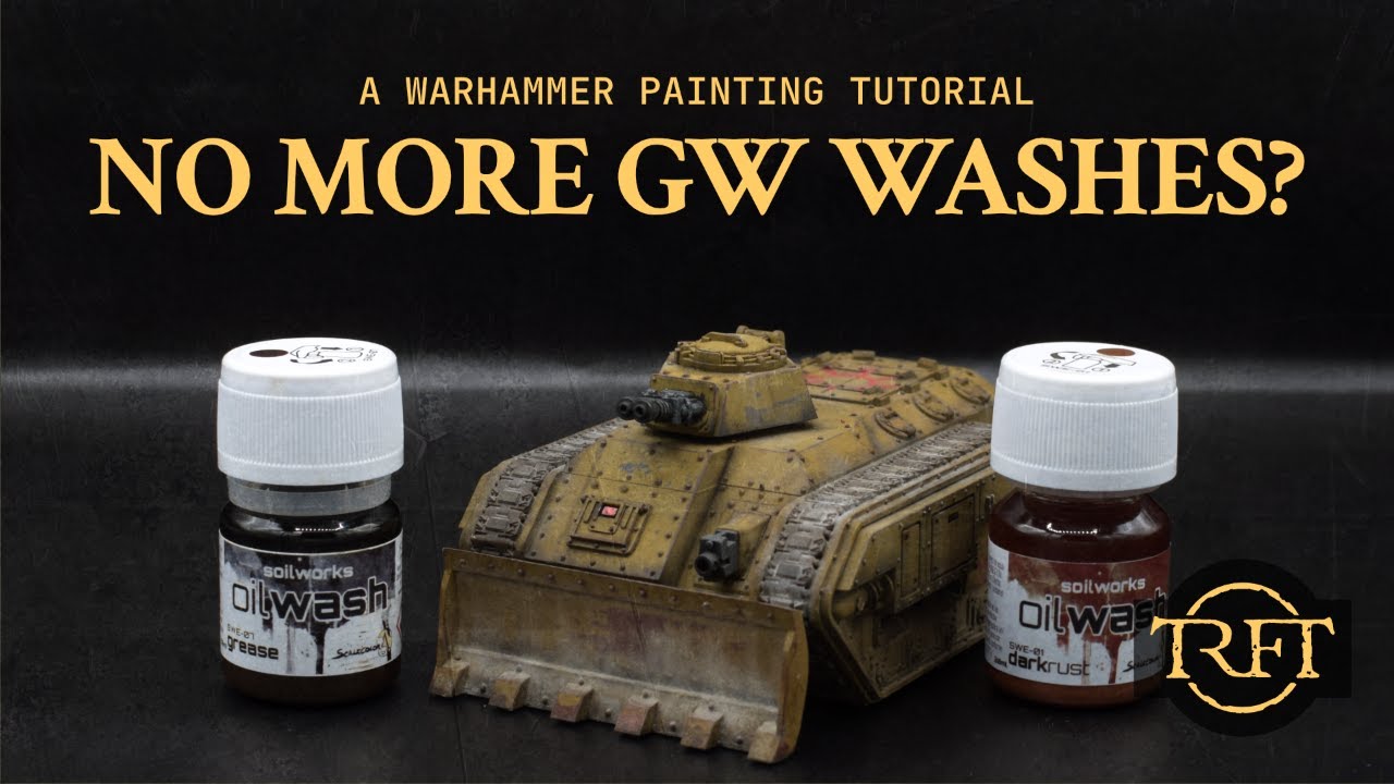 The EASIEST Oil Washes | How to Paint Warhammer Tanks Episode 11/14