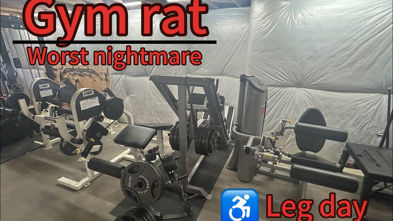More equipments than your local commercial gym ￼￼| Leg day 