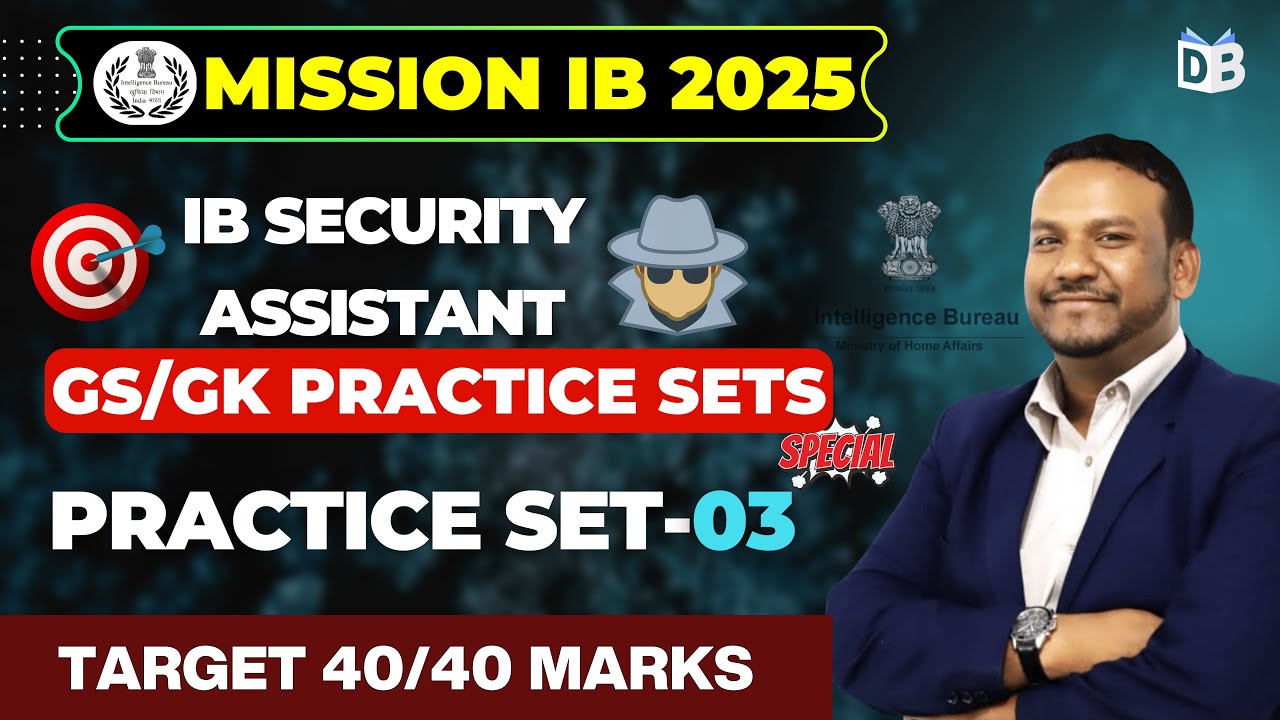 IB Security Assistant Practice Set 3 📘 | GK & Current Affairs | Quasif Ansari #ibsecurityassistant