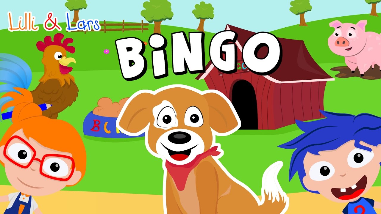 B-I-N-G-O Собачья песня на английском языке: лучшие песни для детей со стихами