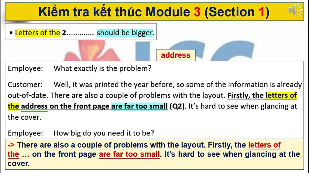 IELTS Actual Listening 13 | Section 1: Revision Note - the brochure sample
