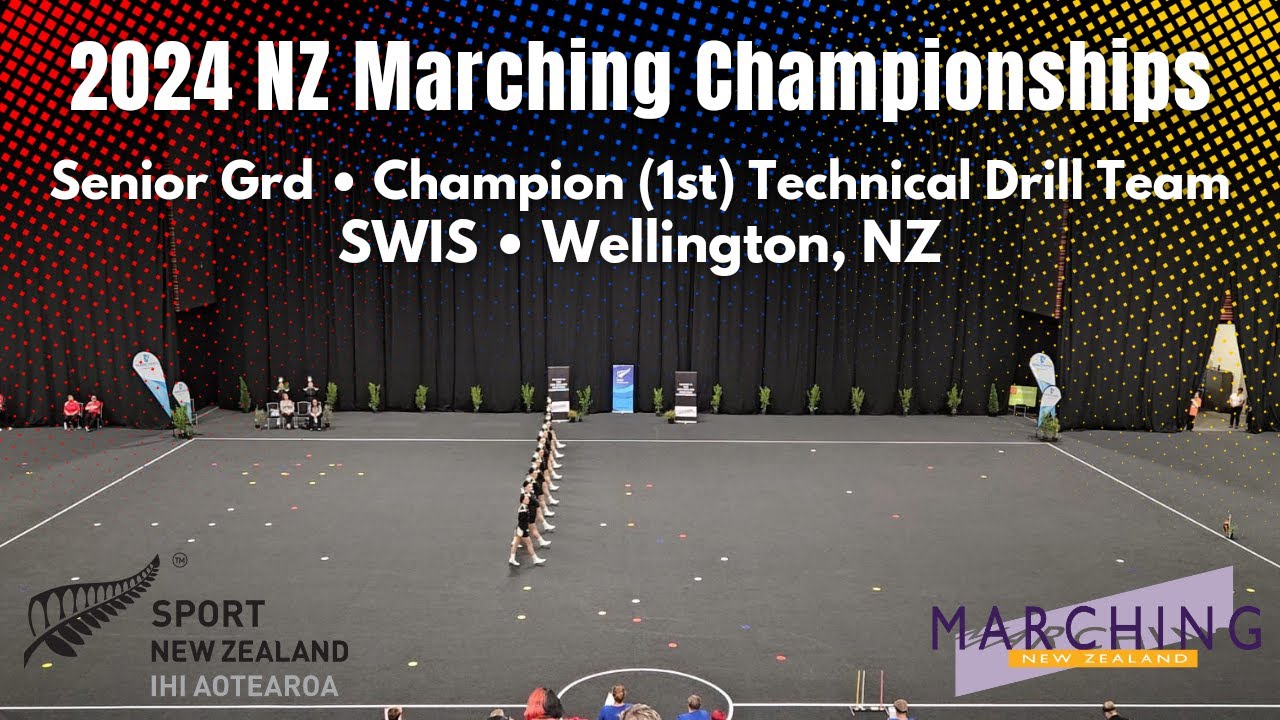 SWIS | Seniors | 1st Technical Drill Team | 2024 NZ Marching Championships